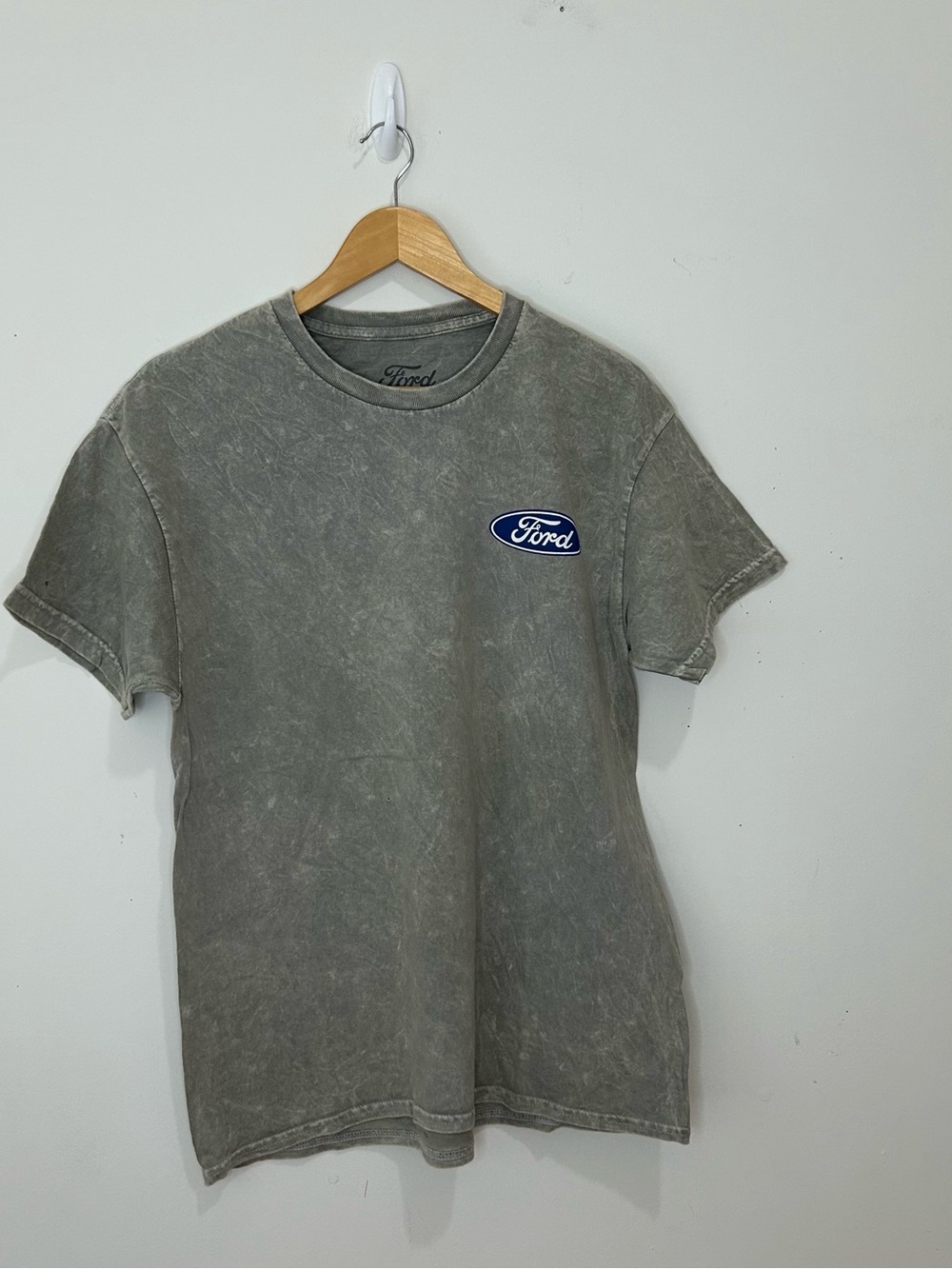 Ford Bronco Double-Sided Graphic Logo Print Crew Neck T Shirt Mens L Gray